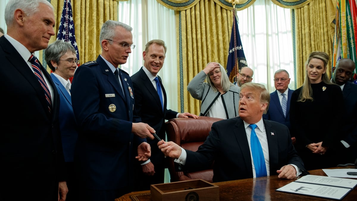 Trump Officially Organizes The Space Force Under The Air Force