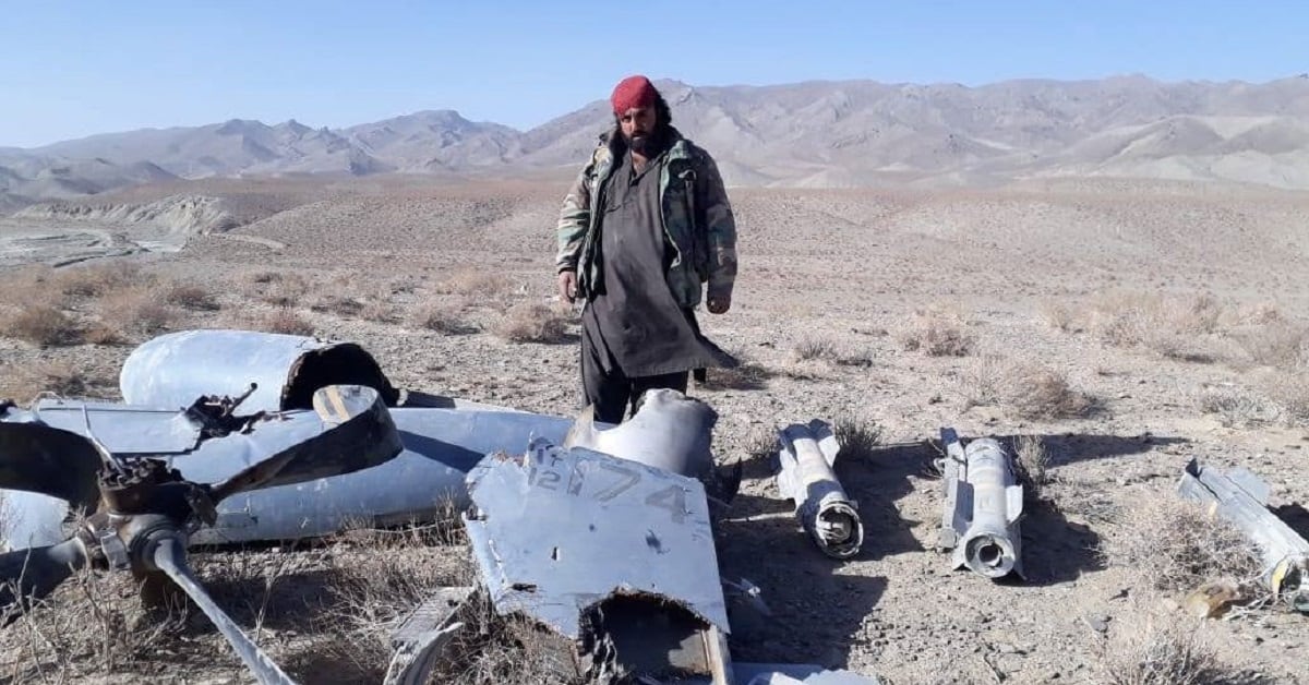 Taliban posts photos of MQ-9 Reaper they claim to have shot down; US
