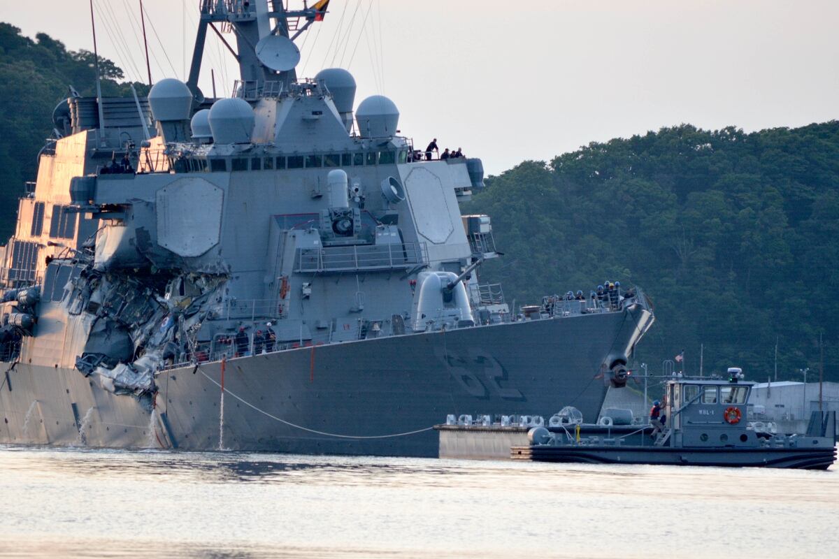 Navy Struggles With Approach To Fix Crippled Destroyer Fitzgerald As