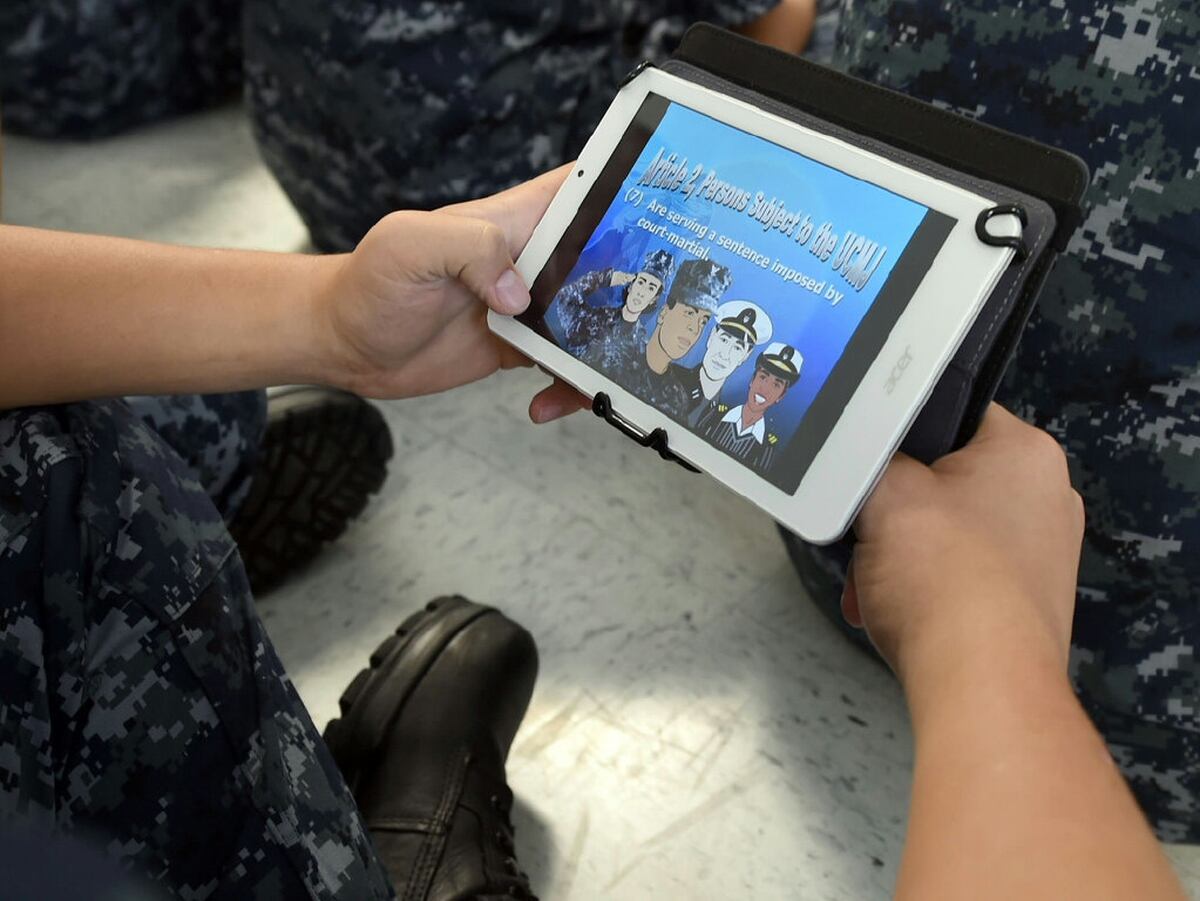 U.S Navy • Testing Tablets at Bootcamp