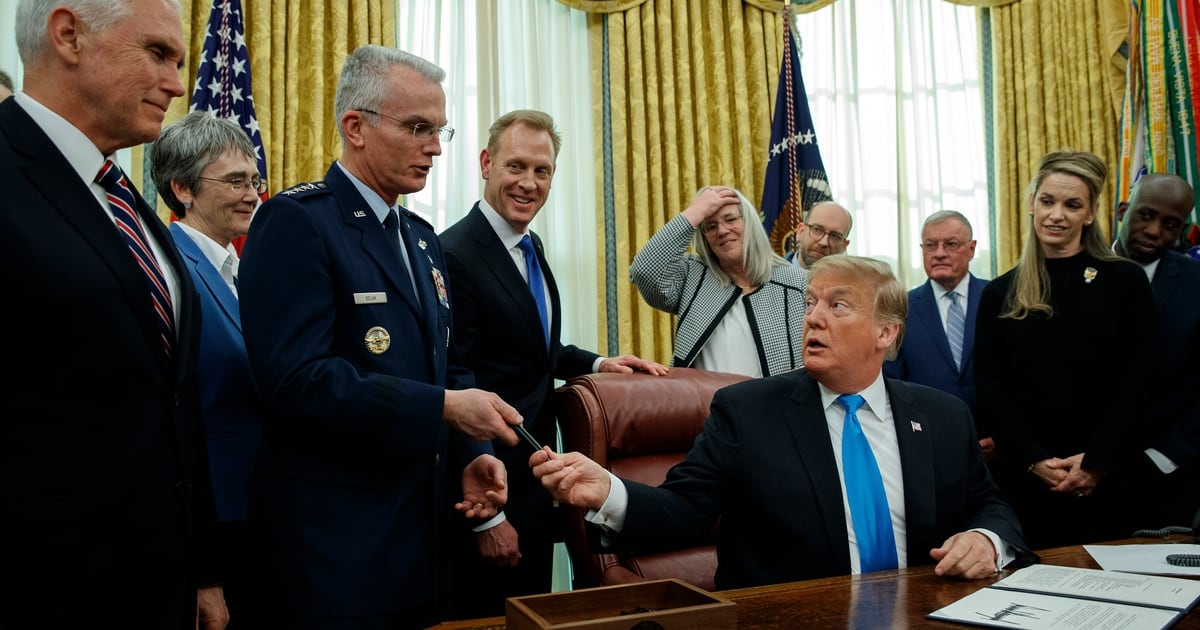 Trump Officially Organizes The Space Force Under The Air Force