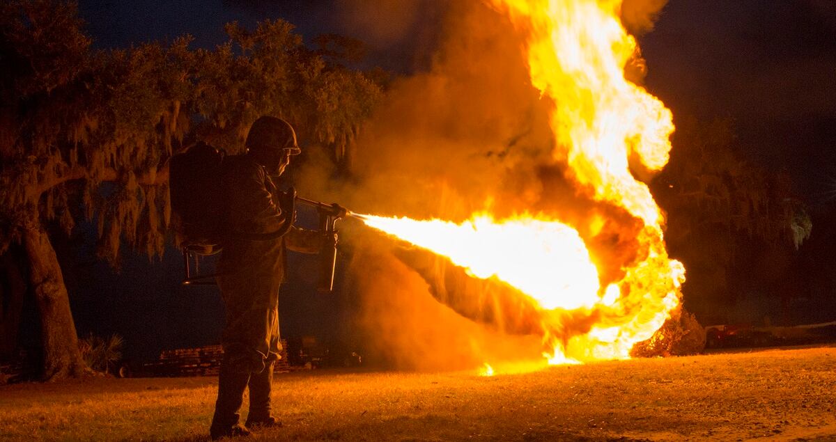 Throwing Flames The Marines Are Torching Christmas Trees
