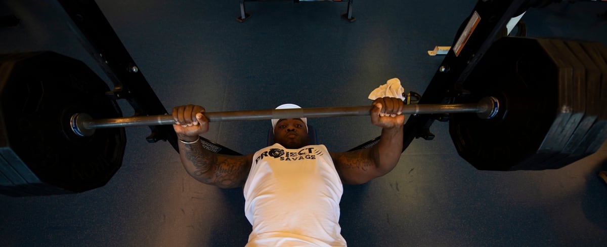 Bench Pressing An Engine Block Weightlifting Airman Smashes World