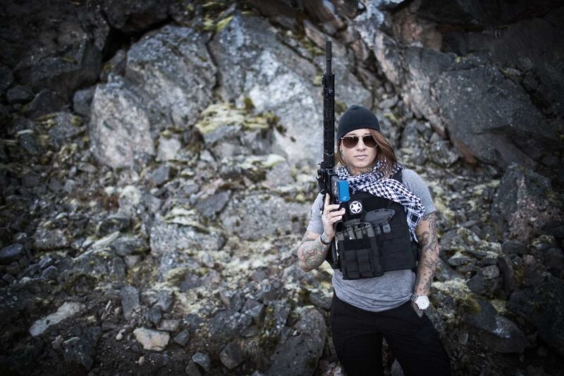 U.S. Army veteran Kinessa Johnson is helping in the fight against wildlife poachers in East Africa. (MANDATORY CREDIT: TracerX)