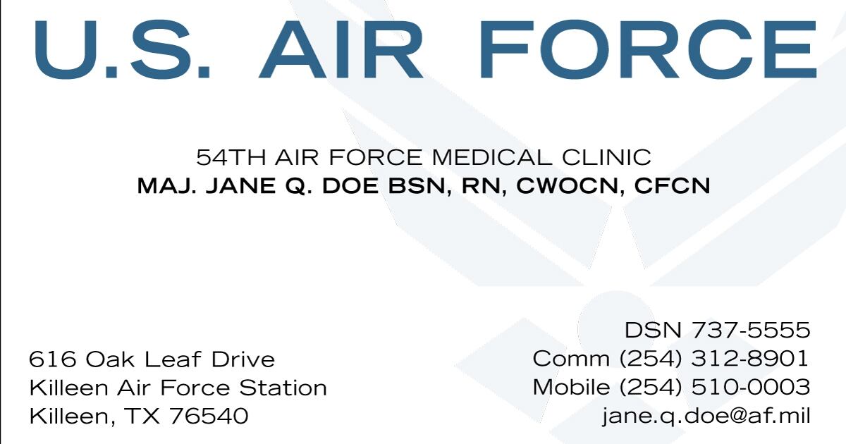 A Post Nominal Contagion Spreads In The Air Force