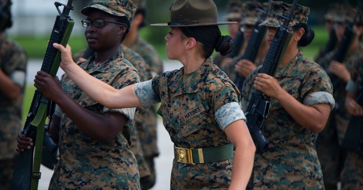 The Marine Corps wants a study on how to make recruit training coed