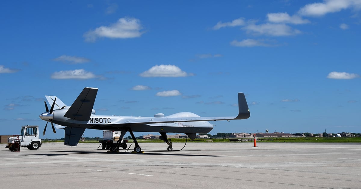 grand forks sky guardian afb drone mq 9b flight drones historic air department state force atlantic trans nd england enables