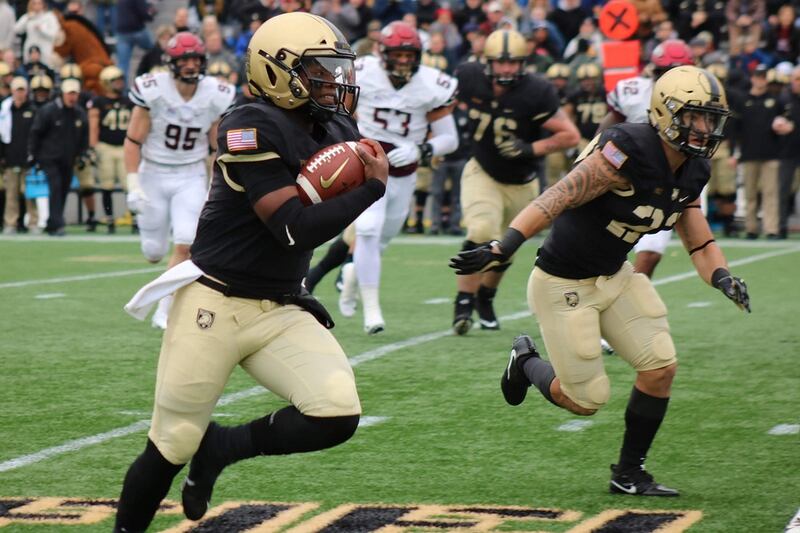 Woolfolk Scores 3 Times Army Holds Off Colgate 28 14