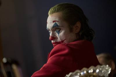 Joaquin Phoenix in a scene from "Joker"