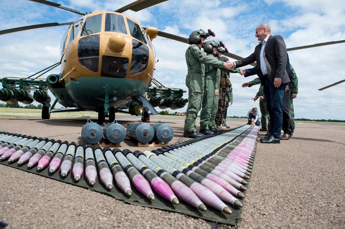 Image result for weaponry of the hungarian Mi-8 helicopter