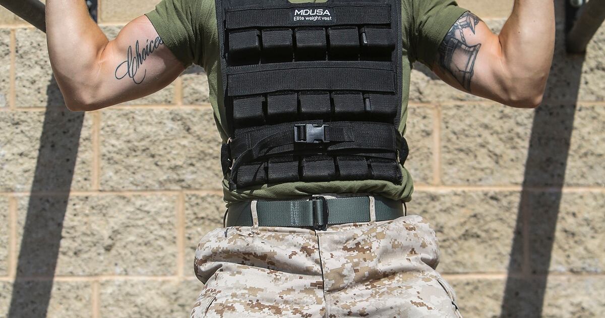 Military Muscle 5 weight vest workouts for all levels