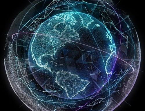 Peraton's international core network connects satellite and terrestrial services around the globe. (Courtesy Peraton)