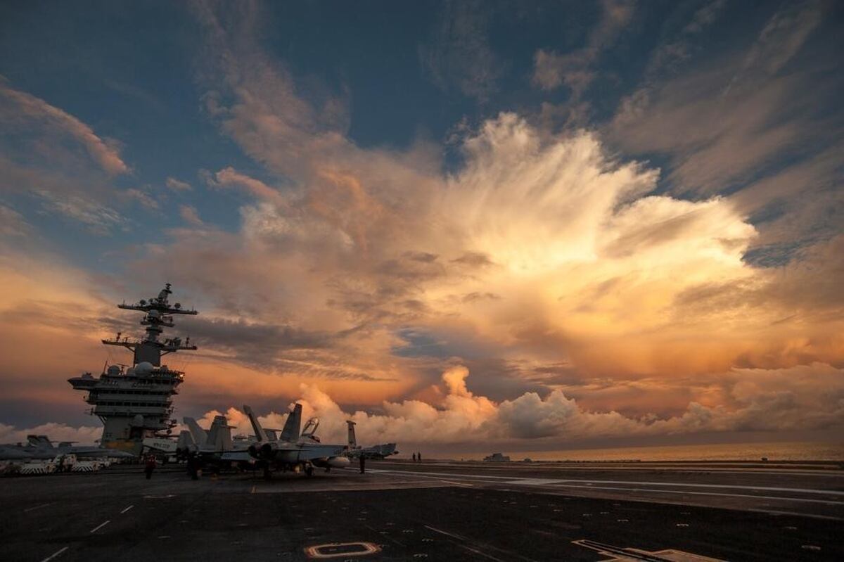 Two Vinson Aviators Log 1 000th Carrier Landing Together