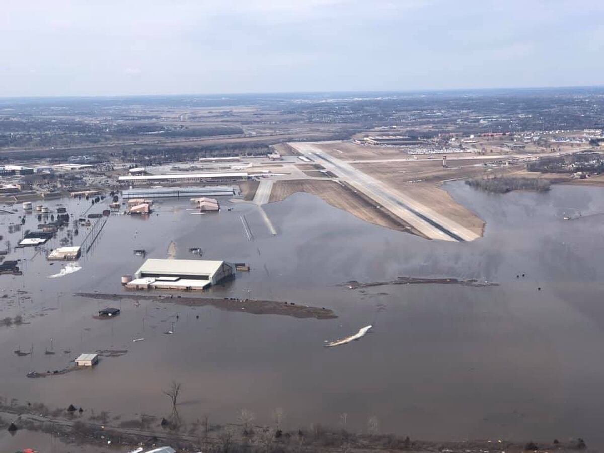 Floodwaters overwhelm of Offutt; nine aircraft evacuated
