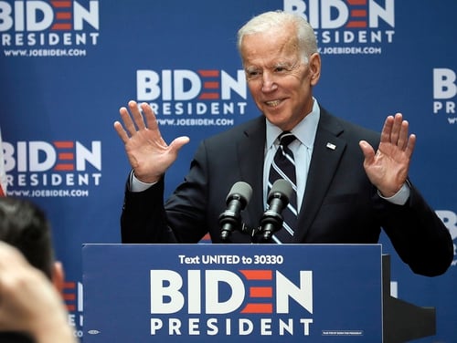 Democratic presidential candidate former Vice President Joe Biden speaks about foreign policy at The Graduate Center at CUNY on July 11, 2019, in New York. (Bebeto Matthews/AP)