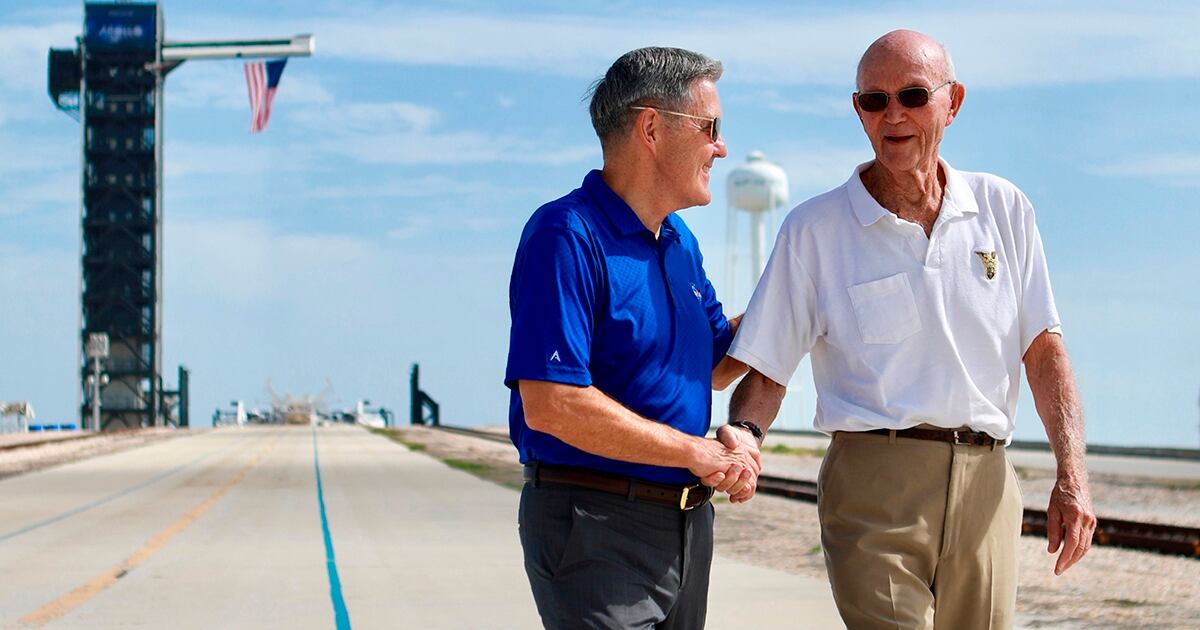 Apollo 11 Astronaut Returns To Launch Pad 50 Years Later