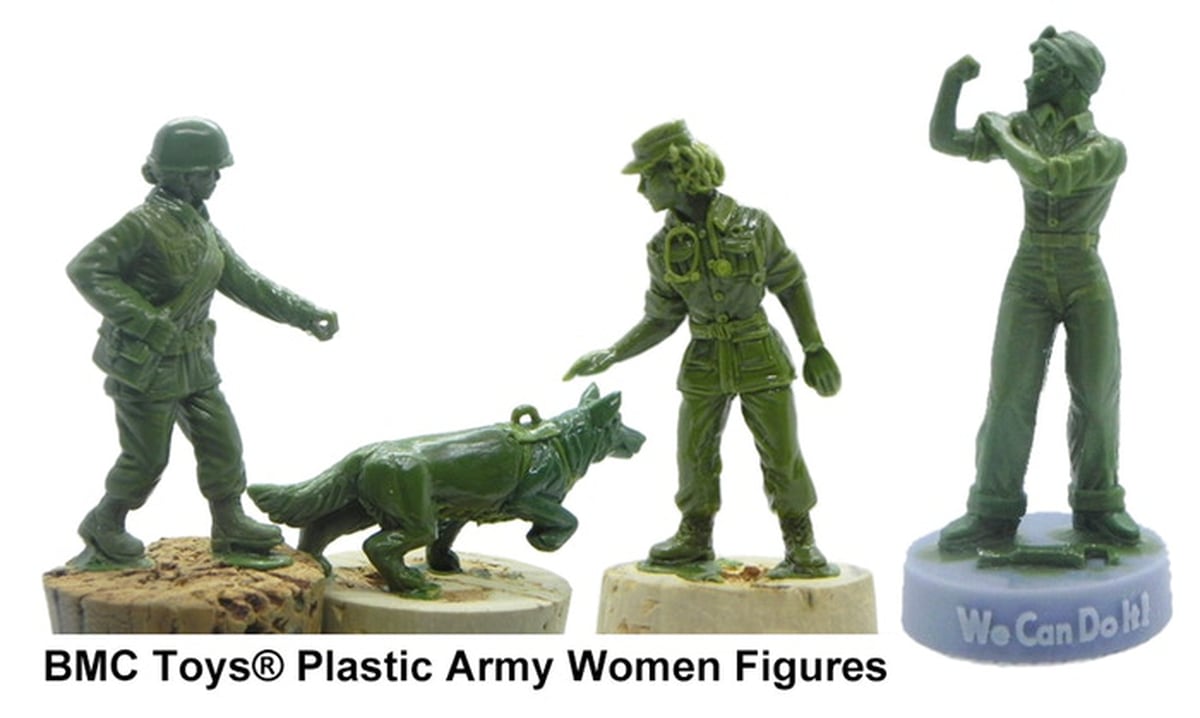 Army Men Combat Toy Soldiers Western Gray Green Plastic Figurine Action Figure