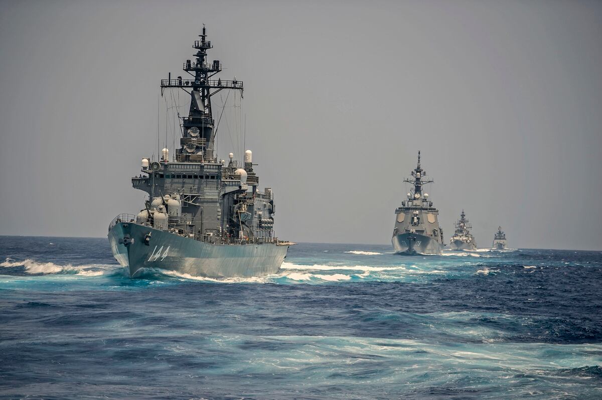 Us India And Japan Launch Joint Naval Exercises To Keep