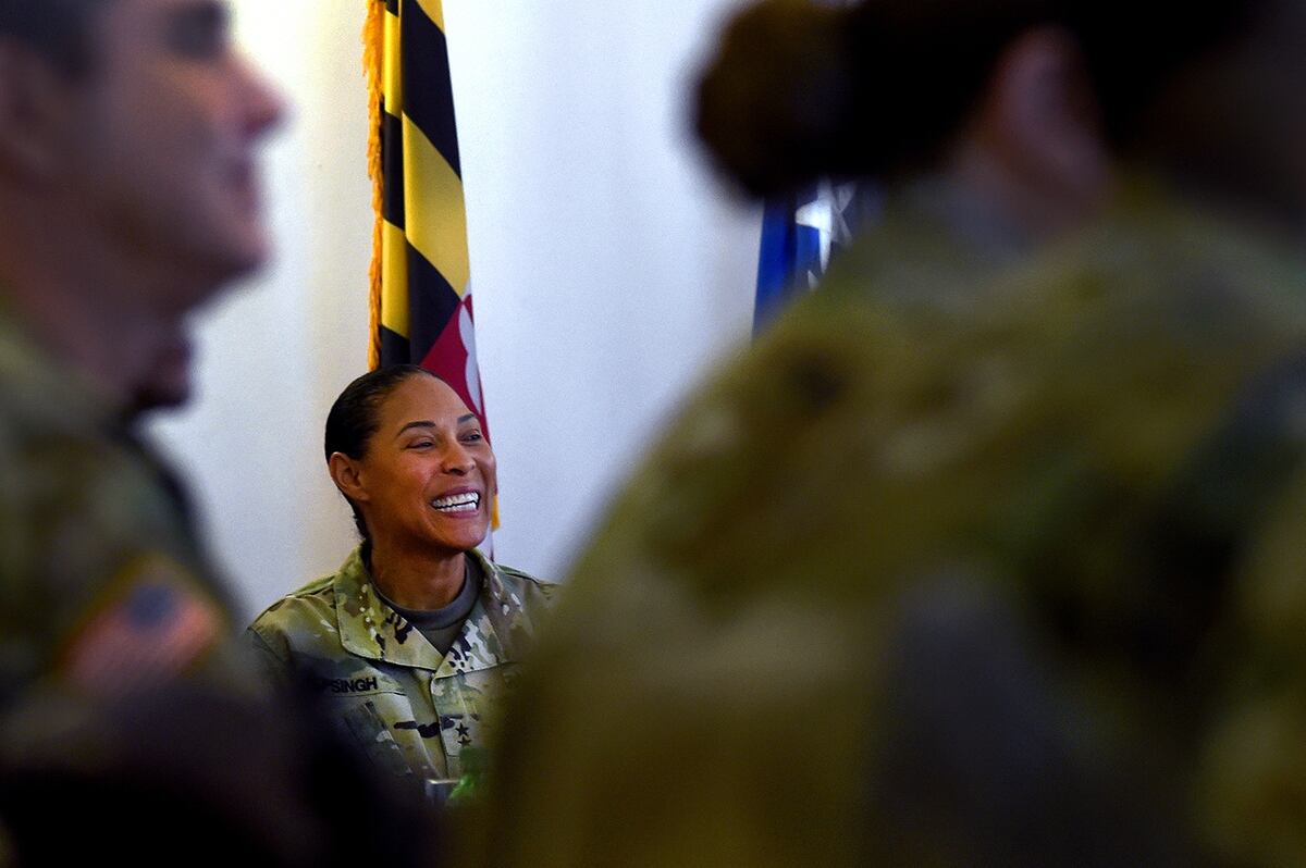 Maryland National Guards First African American And Female Leader Retiring