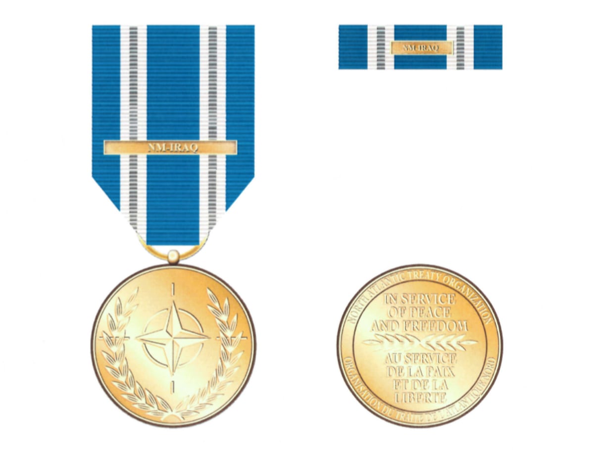 The DoD authorized eligible service members to wear medal for the NATO