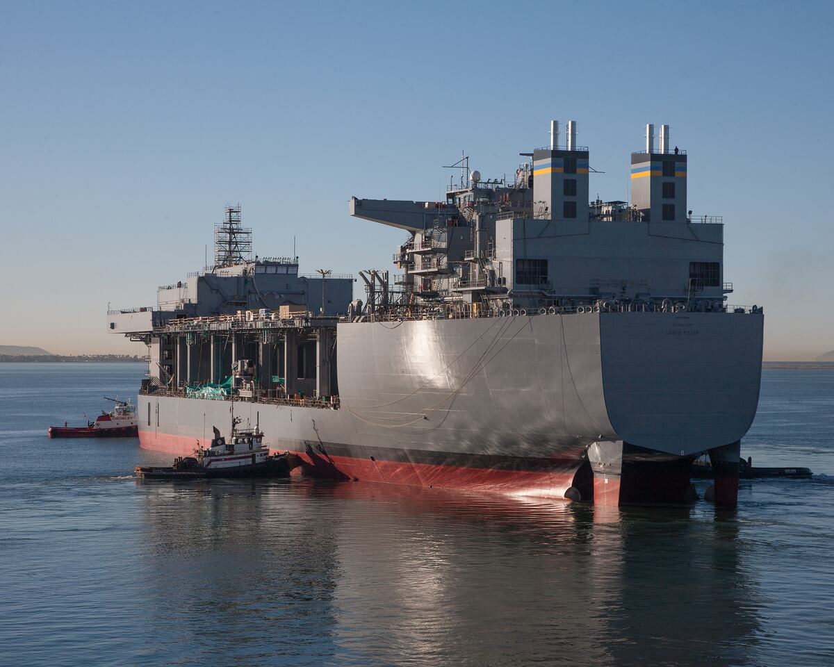 Floating Base Named For Legendary Marine Arrives In Fleet