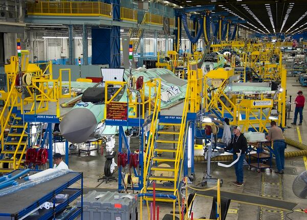 The industrial base is often thought of as just the big products, like the F-35, but lower-tier suppliers are at risk, a report says. (Defense Department)