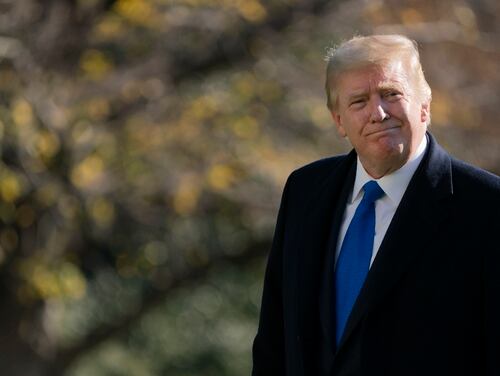 President Donald Trump walks on the South Lawn of the White House on Nov. 29, 2020. (Patrick Semansky/AP)