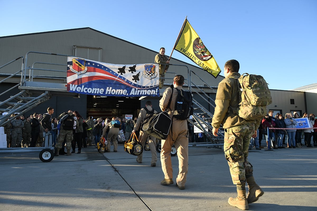 US Airmen Returning Home after Deployment – November 2019