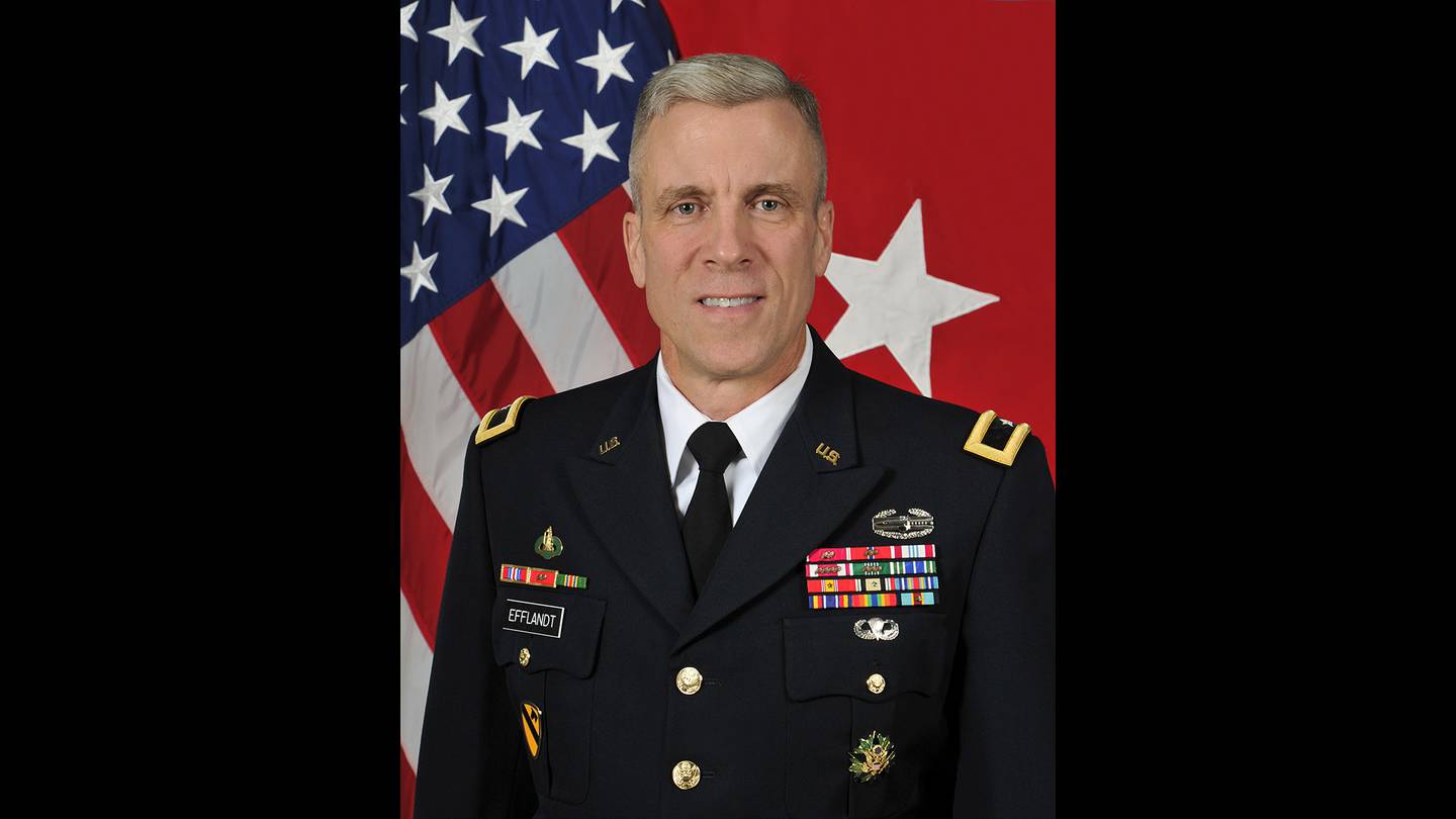 Then-Brig. Gen. Scott L. Efflandt became the second provost of the Army University on Sept. 7, 2017.