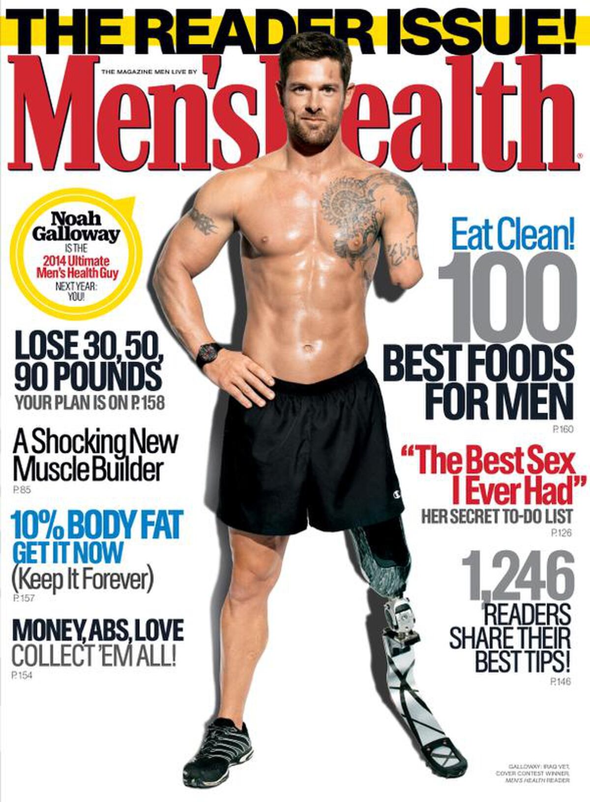 Wounded warrior wins firstever Men's Health "Ultimate Guy" contest