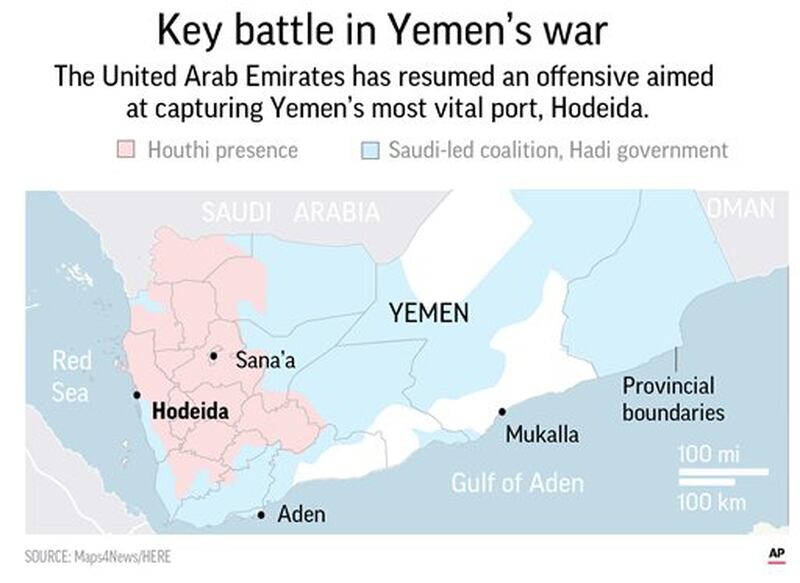 Key battle for strategic port risks tipping Yemen into famine