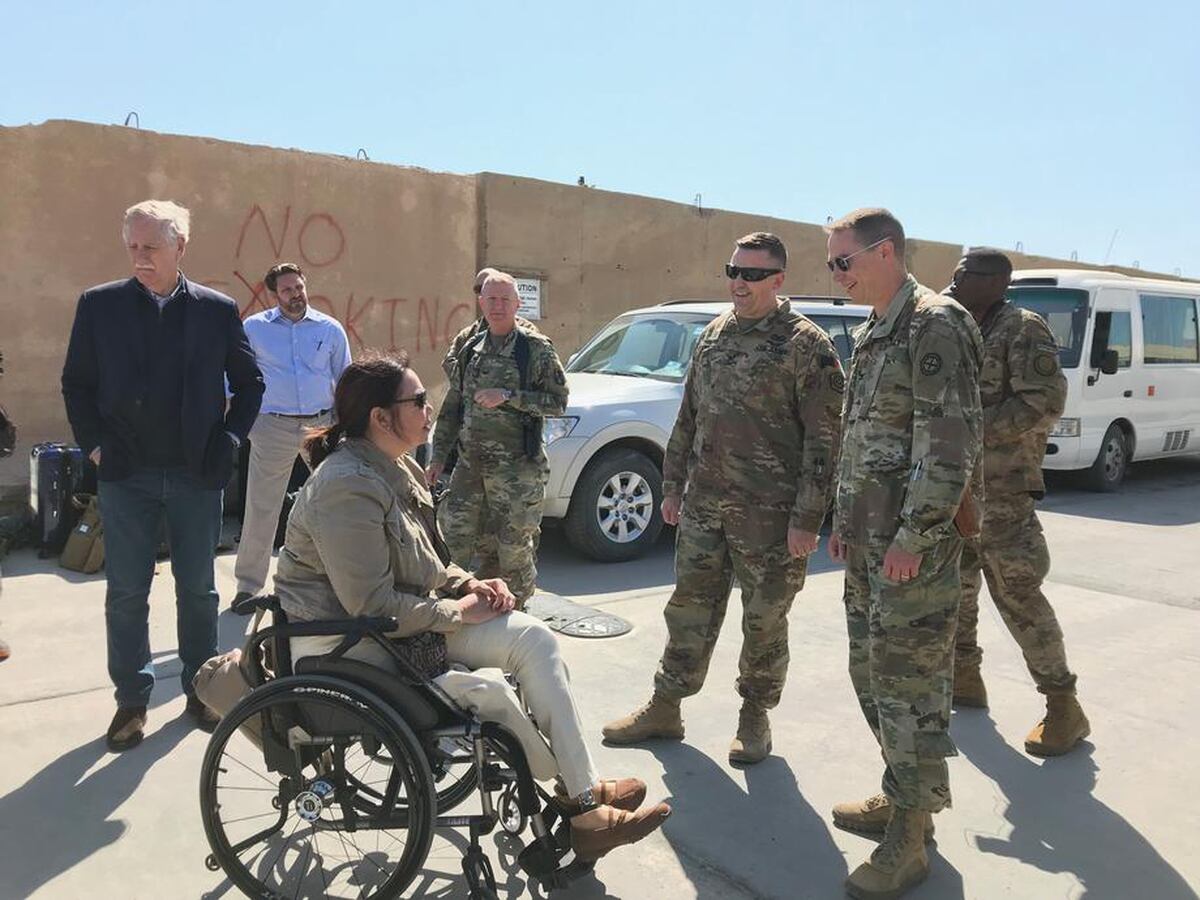 After Losing Her Legs In Iraq Senator Hopes To Take Her Daughters There One Day