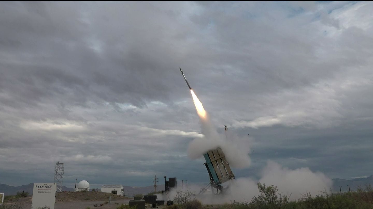 A BQM-177 is launched from the Marine Corps’ medium range intercept capability system during at White Sands Missile Range, New Mexico, in September 2022. (Marine Corps)