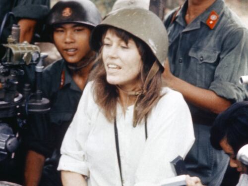 jane fonda vietnam photo gun