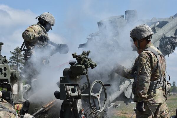 A new technology unveiled recently could extend artillery such as this 155 mm Howitzer to as far as 60 miles or more. (Spc. Andrew Valenza/Army)