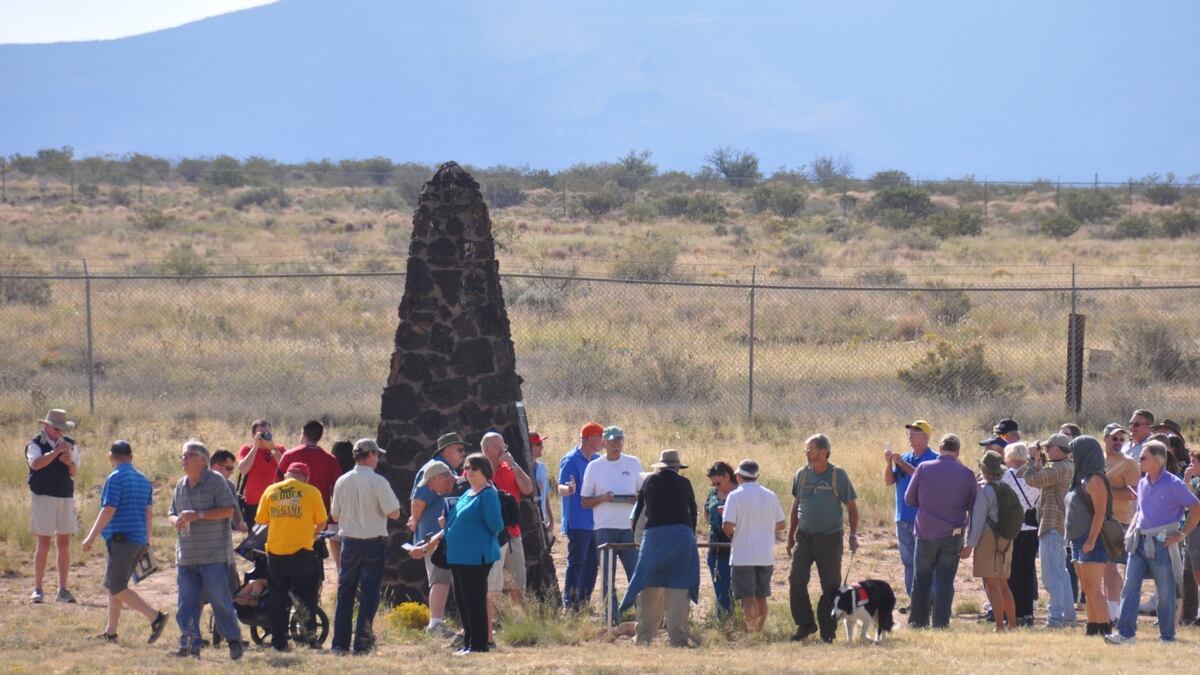 Army opens site of atomic bomb blast to the public for a day