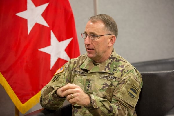 Gen. Robert Abrams, head of U.S. Army Forces Command, says exercises will be used to evaluate future capability as well as train on what is current. (Jeff Martin/Staff)