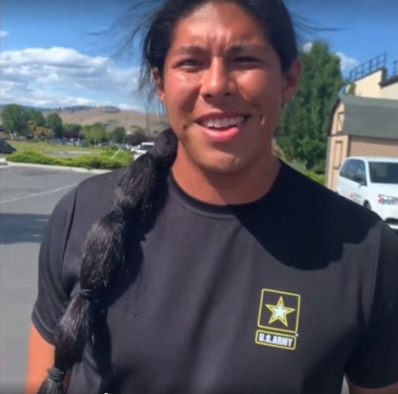 Recruit Gets A Short Haircut For The First Time In 15 Years To Join The Army