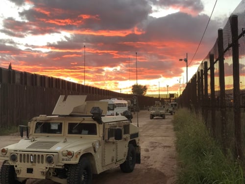 Some Troops To Spend The Next Month Painting Border Fence With Mexico
