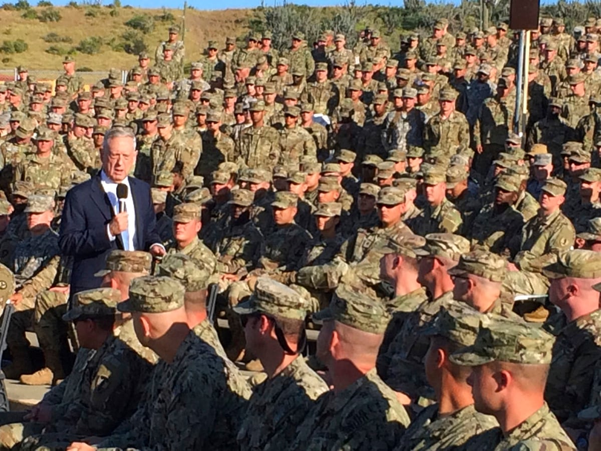 Mattis gives US troops a pep talk at Guantanamo