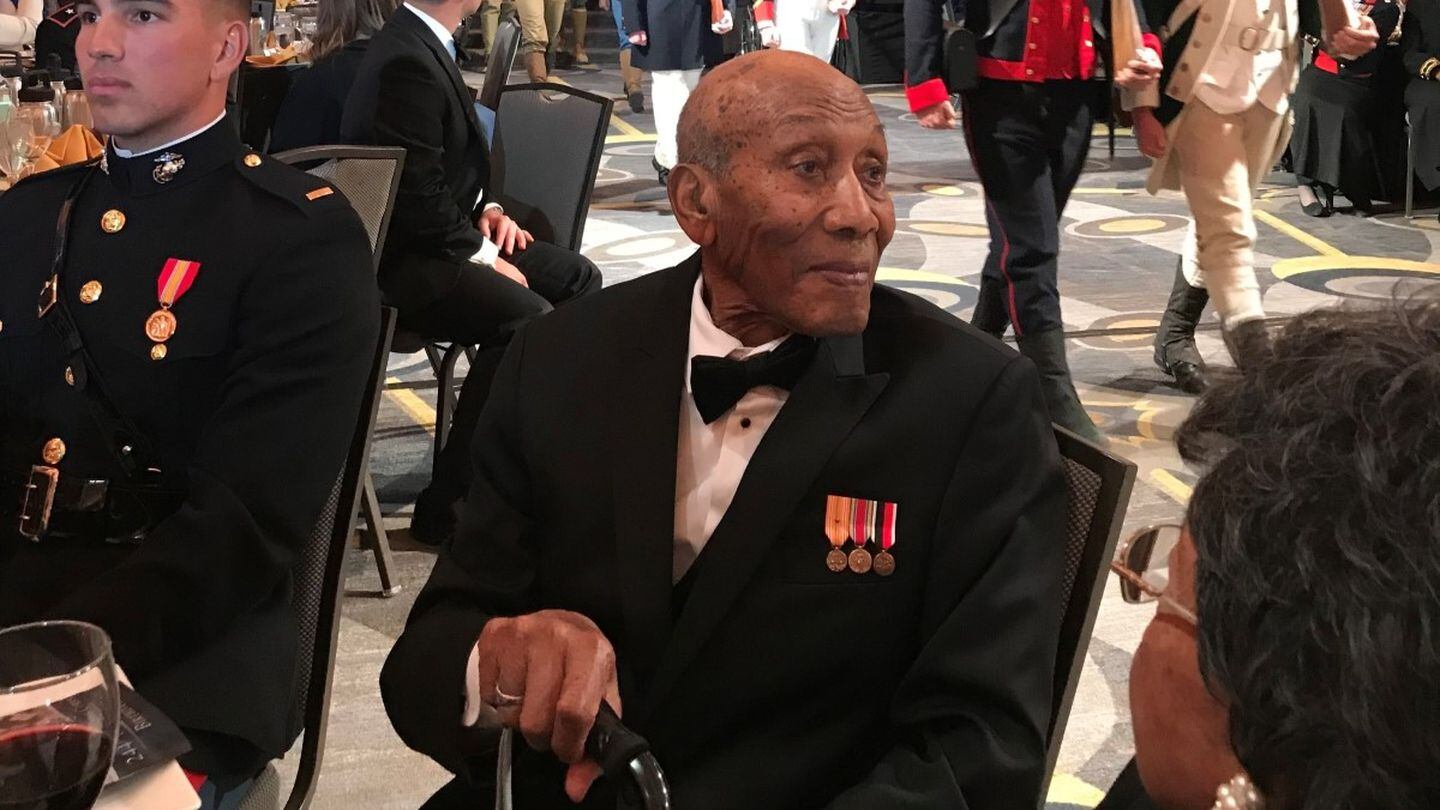 Larry Diggs at the commandant's Marine Corps birthday ball in Washington, D.C., in 2019. (Keith Widaman)