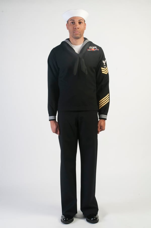 US Navy Enlisted Dress Blue Uniform