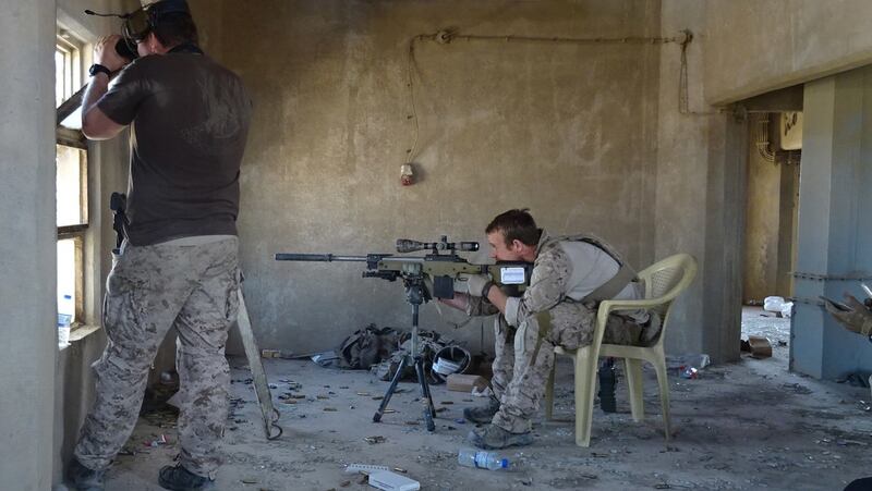Special Warfare Operator Chief Edward “Eddie” Gallagher in Iraq in 2017. (Photo provided)