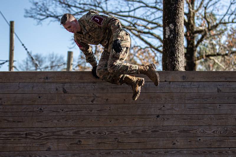 Soldiers from around the Alabama National Guard gather Dec. 1, 2020, at Pelham Range in Anniston to compete in various warrior tasks to find out who is Alabama's best warrior.