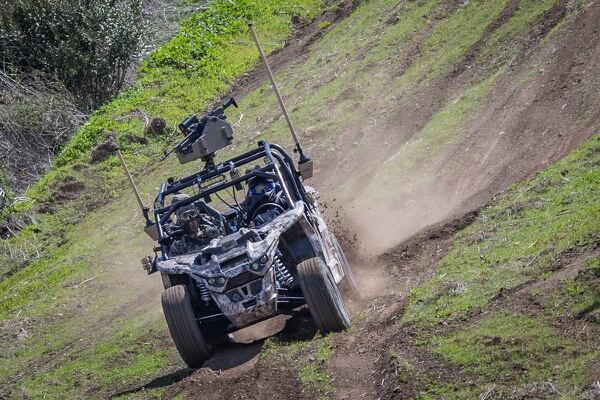 U.S. Marines with 3rd Battalion, 4th Marines test drive a Nikola Zero Reckless during Advanced Naval Technology Exercise 2018 (ANTX-18) at Marine Corps Base Camp Pendleton, California, March 19. (Lance Cpl. Rhita Daniel/ Marine Corps)