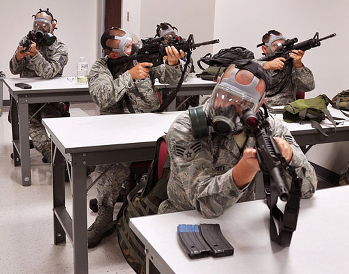 Classroom Warriors at Air Force Rifle/Carbine Qualification Course
