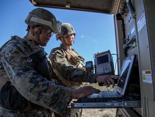 Through a variety of exercises, the Marine Corps continues to integrate the Marine Expeditionary Force Information Groups and information-related capabilities with traditional forces. (Staff Sgt. Rubin J. Tan/Marine Corps)