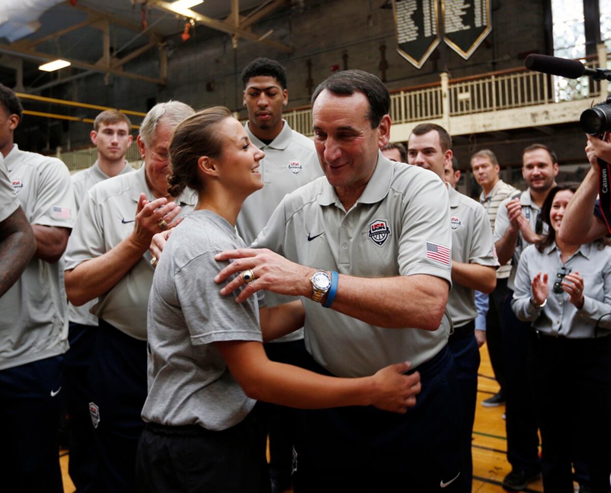 Army Grad Coach K Takes Usa Team To West Point
