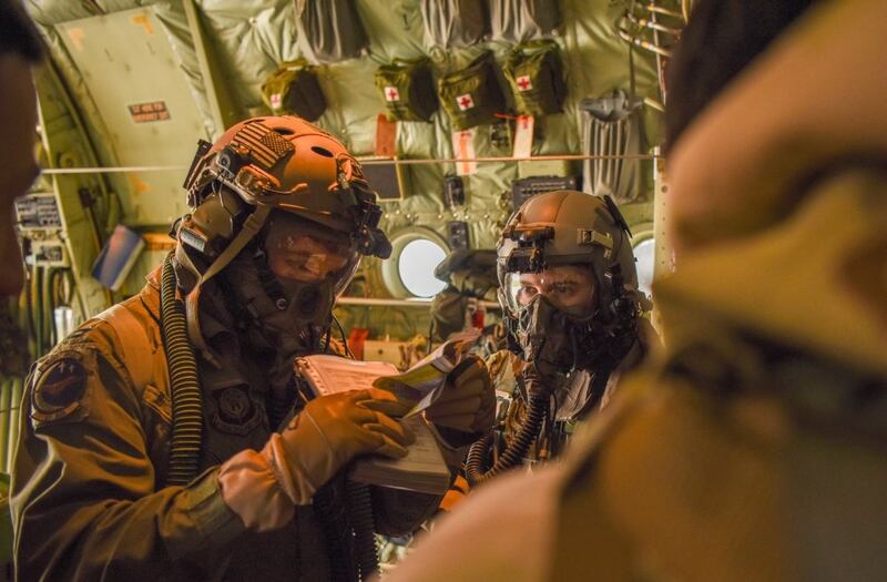 U.S. airmen with the 67th Special Operation Squadron execute a training mission over southern Britain. (Air Force)