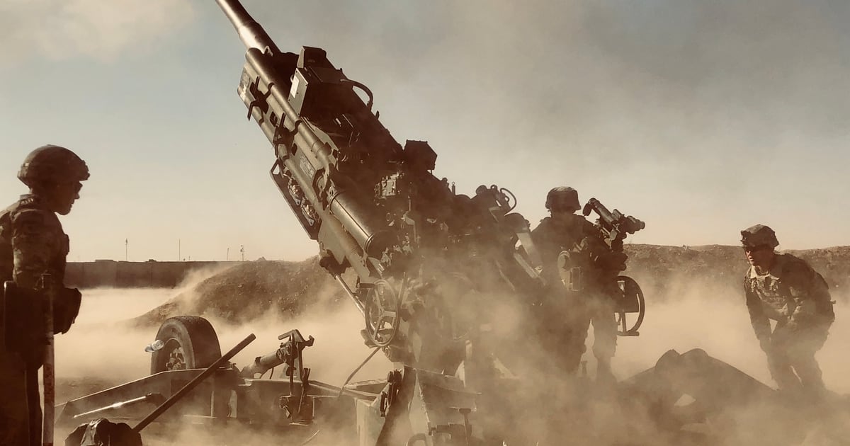 3rd Cavalry Regiment soldiers are firing intense artillery missions into Syria with Iraqi, French allies